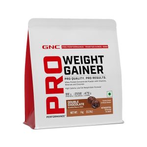 gnc pro performance weight gainer | 2558 calories, 98g protein, 475g carbs | high calorie, low fat formula | healthy body gains | faster muscle recovery | no added sugar | chocolate | 1 kg