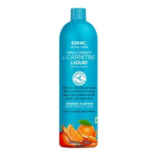 GNC Liquid L-Carnitine 3000mg | Triple Strength Formula | Converts Fat to Energy & Supports Lean Muscle | Fast-Acting for Weight Loss & Recovery | 450 ML | 30 Servings | Orange