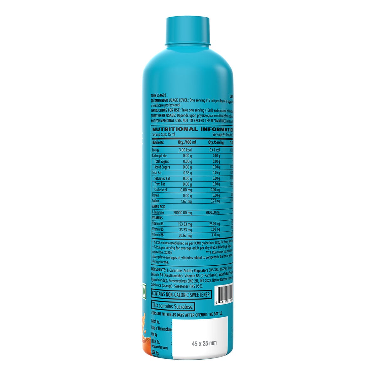 GNC Liquid L-Carnitine 3000mg | Triple Strength Formula | Converts Fat to Energy & Supports Lean Muscle | Fast-Acting for Weight Loss & Recovery | 450 ML | 30 Servings | Orange - Image 2